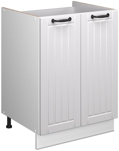 Spülenunterschrank Fame-Line Weiß Landhaus/Weiß 60 cm Vicco