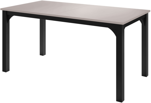 Esstisch Fagab 160 (Farbe: Schwarz / Cashmere)