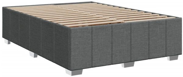 vidaXL Boxspringbett mit Matratze Dunkelgrau 160x200 cm Stoff 3289420 Bild 9