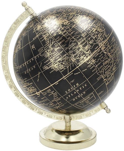 Dekoria Dekoration Globe Black 28 cm