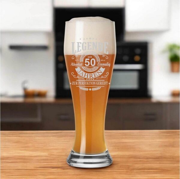 Luxentu Weizenglas Weißbierglas 0,5 Liter - Legende seit 50 Jahren