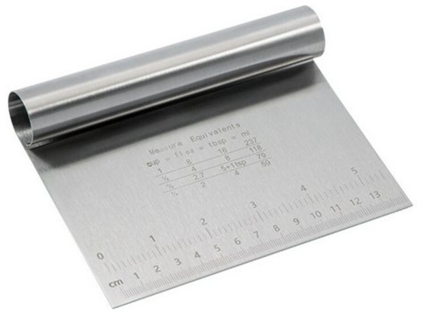 Edelstahl-Teigschaber 15 cm – Präzises Schneiden & Portionieren Bild 2