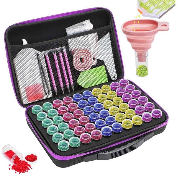 Youyijia Aufbewahrungsbox 60 Stück Diamond Painting Aufbewahrungsbox