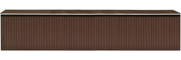 vidaXL Gerätehaus Braun 257x990x181 cm Verzinkter Stahl 47039
