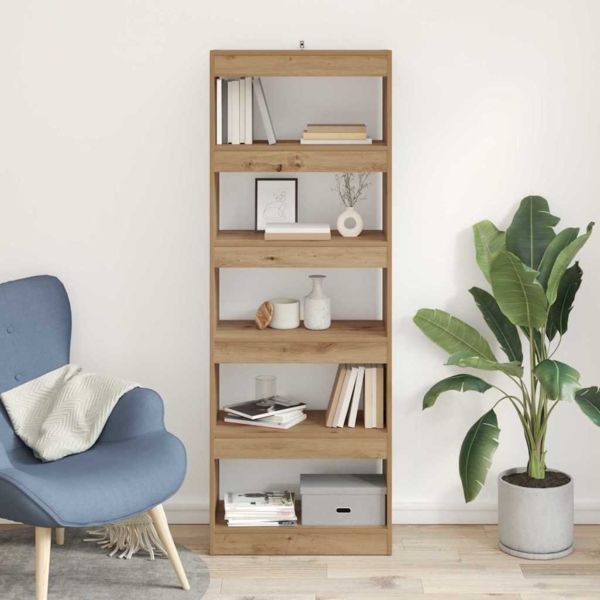 vidaXL Bücherregal Artisan-Eiche 60 x 30 x 166 cm Holzwerkstoff 880460 Bild 3