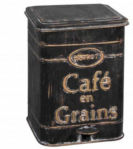 Abfalleimer Mülleimer Treteimer Metall Cafe en Grains Antic Line SEB17155