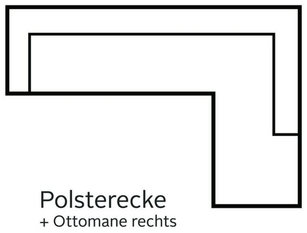 COTTA Ecksofa Leandra L-Form, wahlweise mit Bettfunktion und Bettkasten Bild 4