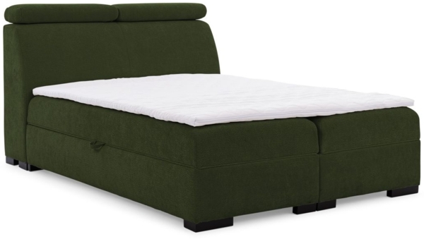 Boxspringbett Bett NESTOR 160x200cm Set. 1 in Stoff Dress Me Grün Bild 5