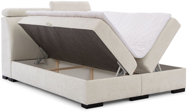 Boxspringbett Bett NESTOR 160x200cm Set. 1 in Stoff Dress Me Grün Bild 2