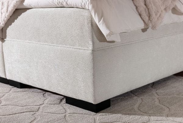 Boxspringbett Bett NESTOR 160x200cm Set. 1 in Stoff Dress Me Grün Bild 3