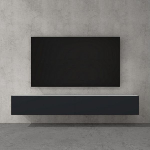 doporro TV-Board TV-schrank Fernsehschrank Low-Board TV-Tisch Wand-hängend F02