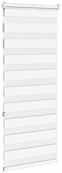 vidaXL Doppelrollo Weiß 65x150 cm Stoffbreite 60,9 cm Polyester 4014748 Bild 4