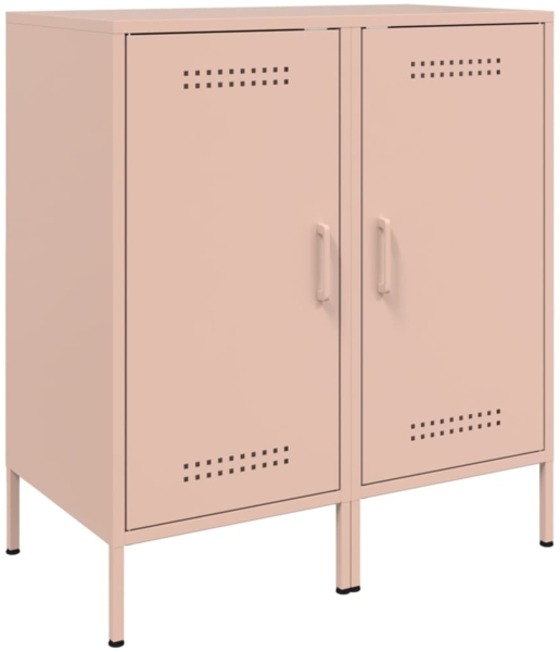 vidaXL Sideboards 2 Stk. Rosa 36x39x79 cm Stahl 843015