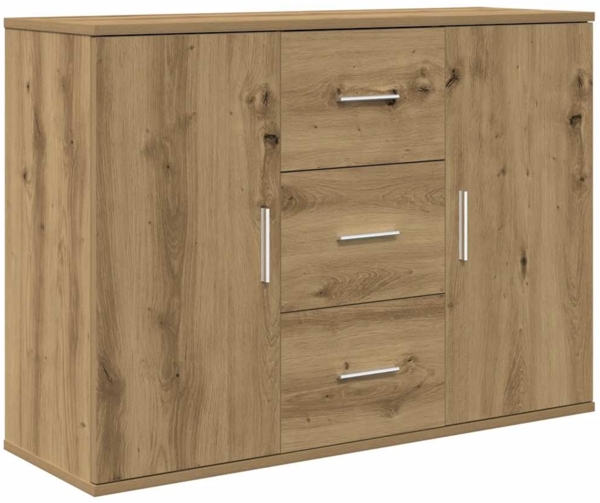 vidaXL Sideboard Artisan-Eiche 90x29,5x65 cm Holzwerkstoff 855979