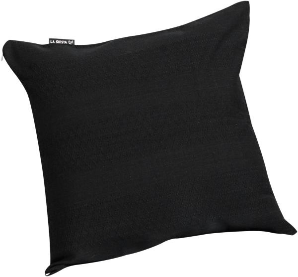 La Siesta Kissenbezug Cariño 50x50 cm Bio-Baumwolle 15 Farben zur Auswahl onyx