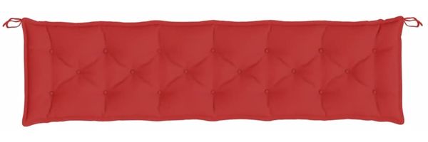 vidaXL Gartenbank-Auflagen 2 Stk. Rot 200x50x7 cm Oxford-Gewebe 361741 Bild 5