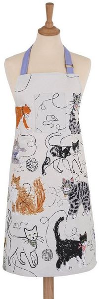 Ulster Weavers Kochschürze Feline Friends, (Set, 1-tlg, Set), Küchenschürze Nackenband aufgesetzte Tasche ca. 70x95cm Baumwolle
