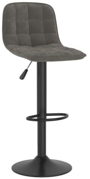 vidaXL Barhocker 2 Stk. Dunkelgrau Samt [333992]