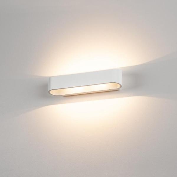 SLV No. 151271 ASSO 300 LED Wandleuchte oval weiss 3000K up and down