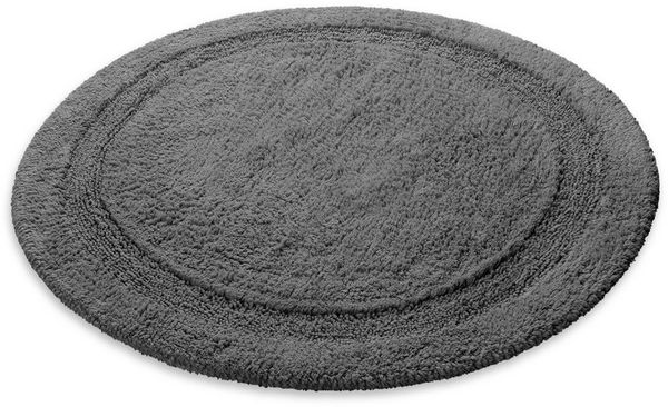 OTTO home Badematte Meellor, Höhe 20 mm, rutschhemmend beschichtet, fußbodenheizungsgeeignet, Baumwolle, rund, Badteppich, getuftet, modern, Uni, antirutsch, flauschig, Baumwolle