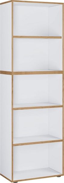 VCM Büroregal & Bücherregal Salia 920795 Weiß B. 60 x H. 183 x T. 33 cm