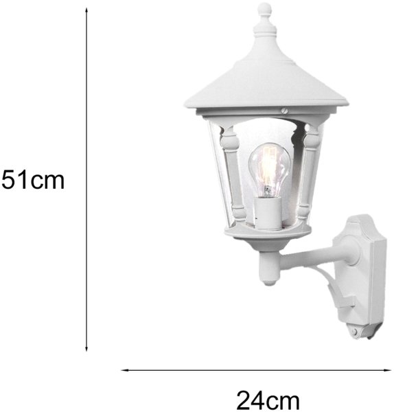 KONSTSMIDE 571-250 Wandleuchte Virgo weiß E27 IP23 aufrecht Bild 4