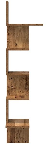 vidaXL Wand-Eckregal Altholz-Optik 32x32x127,5 cm Holzwerkstoff 860524 Bild 5
