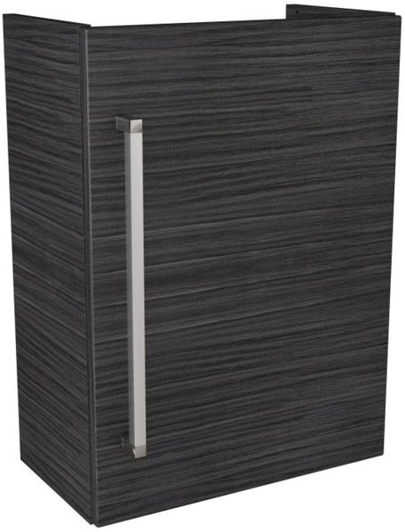 LANZET K3 Waschbeckenunterschrank Gäste WC 44 cm breit, Anthrazit Holzoptik, Türanschlag rechts