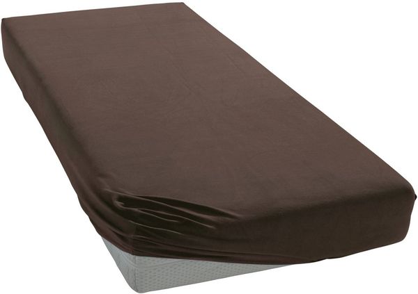 Janine Design Spannbettlaken - 100x200 cm - dunkelbraun