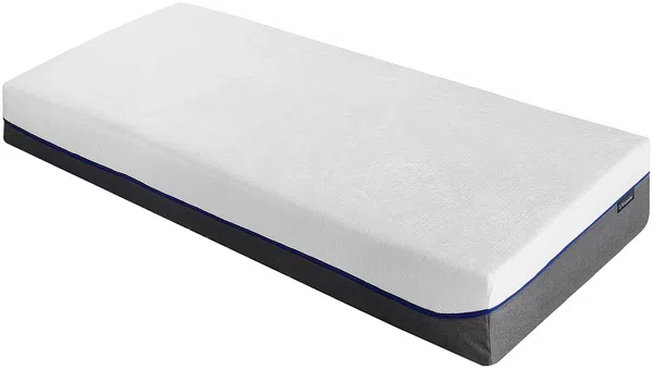 Relaxbett elektrisch mit Tellermodulen + Matratzen mit Memory Schaum - 2 x 80 x 200 cm - Weiß - HESIODE III von DREAMEA Bild 2