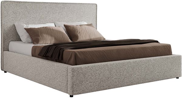 CORIVO CLASSIC Polsterbett mit Bettkasten & Stauraum, Doppelbett, inkl. Lattenrost, Metall-Hebeautomat mit Gasdruckfedern - Hellgrau Strukture Bild 6