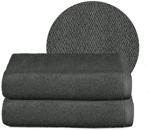 Beautex Handtuch Set Handtuch Set, Made in Europe, Frottier, (Multischlaufen-Optik, Frottier Premium Set aus 100% Baumwolle 550g/m)