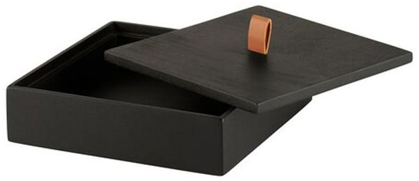 Gift Company Bento Box Mangoholz quadratisch schwarz