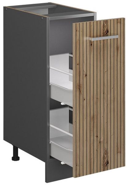 Apothekerschrank R-Line Artisan-Eiche 30 cm ohne Arbeitsplatte Vicco Bild 3