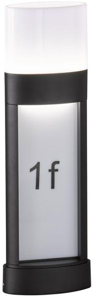 LED Außenleuchte, IP54, schwarz, Hausnummer, H 50cm