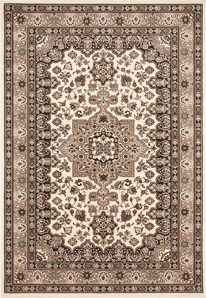 Orientalischer Kurzflor Teppich Parun Täbriz Ivory Beige - 120x170x0,9cm