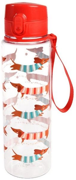 Rex London Trinkflasche Trinkflasche 700ml Wasserflasche Knopfdruck Schraubverschluss