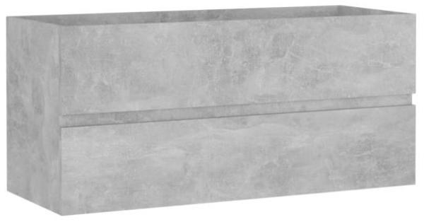vidaXL Waschbeckenunterschrank Betongrau 100x38,5x45 cm Holzwerkstoff 804768