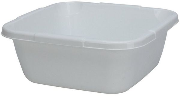 HAC24 Schüssel Spülschüssel Waschschüssel Spüle Camping Abwaschschüssel, Robust, Eckig 14 Liter 38 x 38 x 15 cm