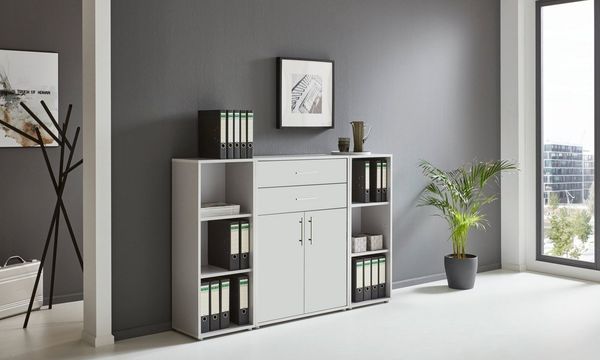 BMG Möbel Aktenschrank Tabor - Office Edition (Set 13, Büroschrank mit Metallgriffen) Made in Germany