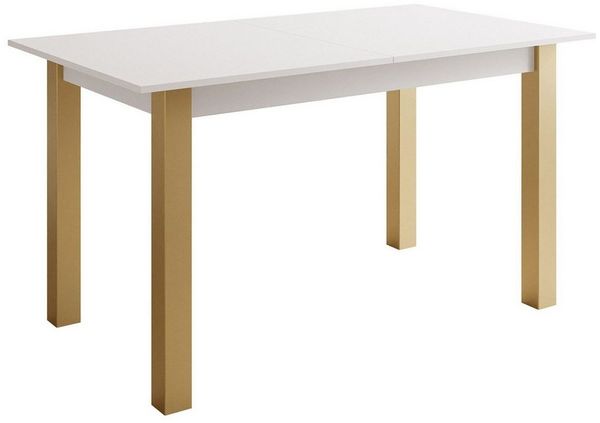 Lookway Esstisch ARTON GOLD ausziehbarer Tisch 140 cm