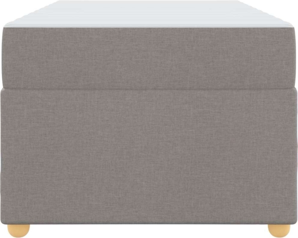 vidaXL Bettrahmen mit Matratze Taupe 100 x 200 cm Stoff 3399339 Bild 5