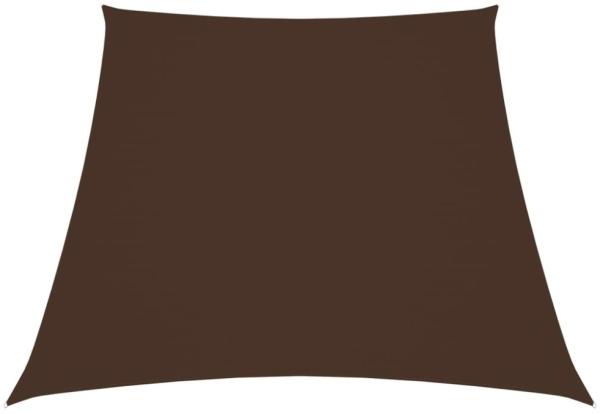 vidaXL Sonnensegel Oxford-Gewebe Trapezförmig 2/4x3 m Braun 135846