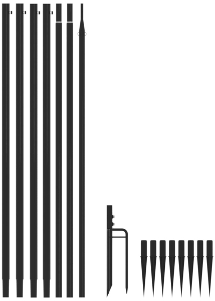 vidaXL LED Weihnachtsbaum Indoor Outdoor 1300 LEDs Kaltweiß 8 m 328761 Bild 5