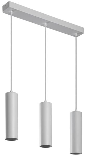 GTV lighting - Pendelleuchte Weiß 3 Flammig LED TRESOS II für skandinavische minimalistische oder moderne Innenräume - Verstellbare Kabellänge - 3xGU10, Aluminium, IP20, max. 3x20W, Weiß