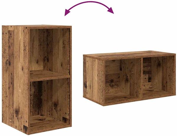 vidaXL TV-Schrankset 4 pcs Altholz 37 x 37 x 72 cm Holzwerkstoff 3393531 Bild 8