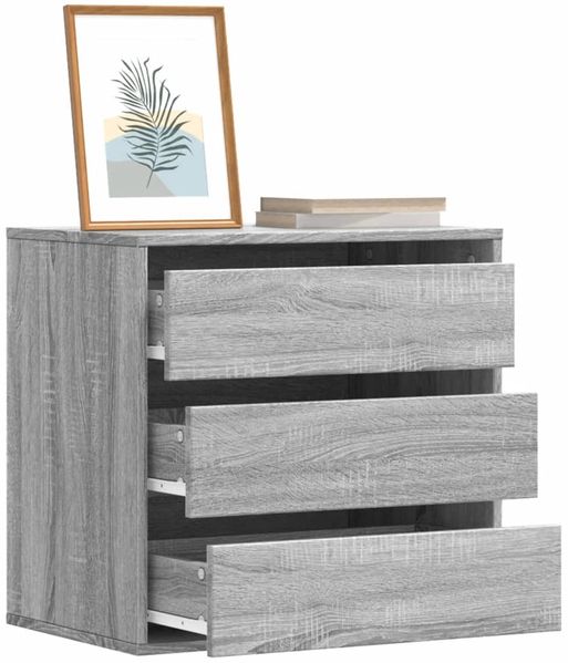 vidaXL Kommode Grau Sonoma 60x41x58 cm Holzwerkstoff 852848