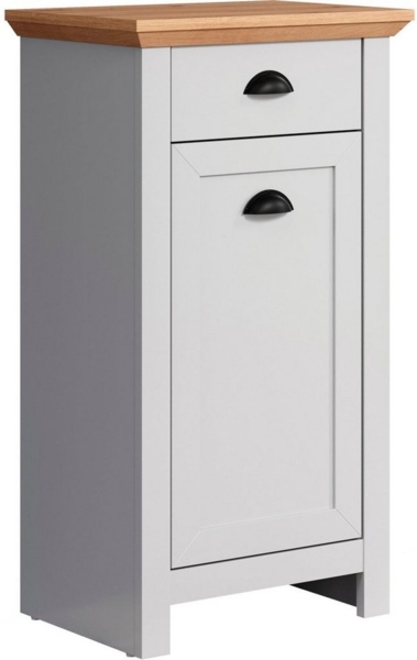 Home affaire Badkommode, Unterschrank mit Muschelgriffen im Landhausstil - (B/T/H) 46/33/84 cm Bild 2