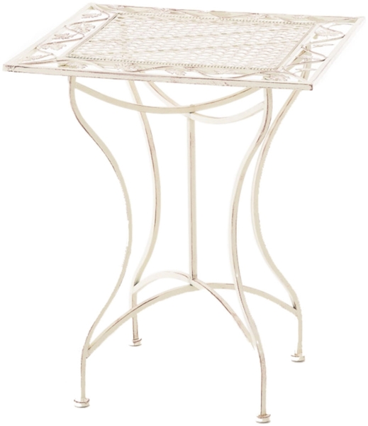CLP Eisentisch Asina 60 x 60 cm,antik-creme