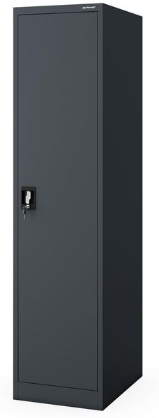 Jan Nowak Aktenschrank Metall abschließbar Büroschrank Dokumentenschrank Stahlschrank Ordnerschrank schmal 185 x 60 x 45 cm, 4 verstellbare Regalböden, Metallschrank